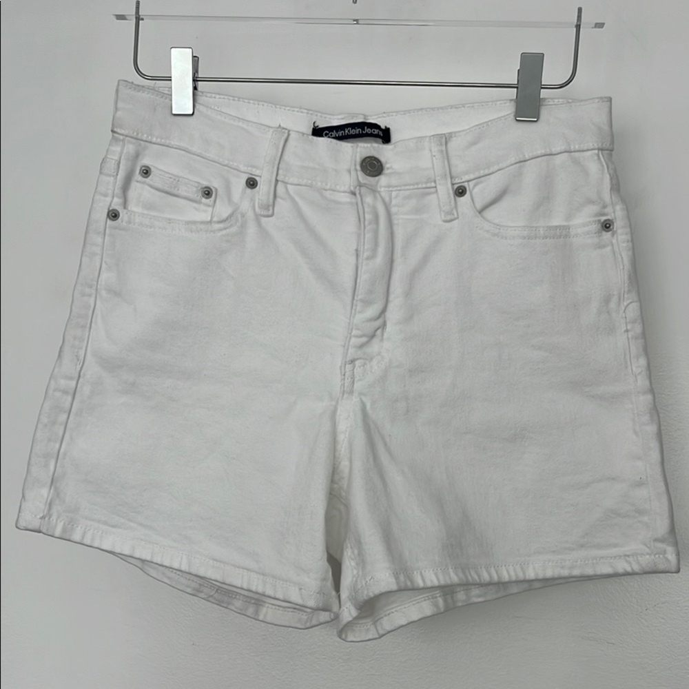 Calvin Klein Women's white Jean Shorts
